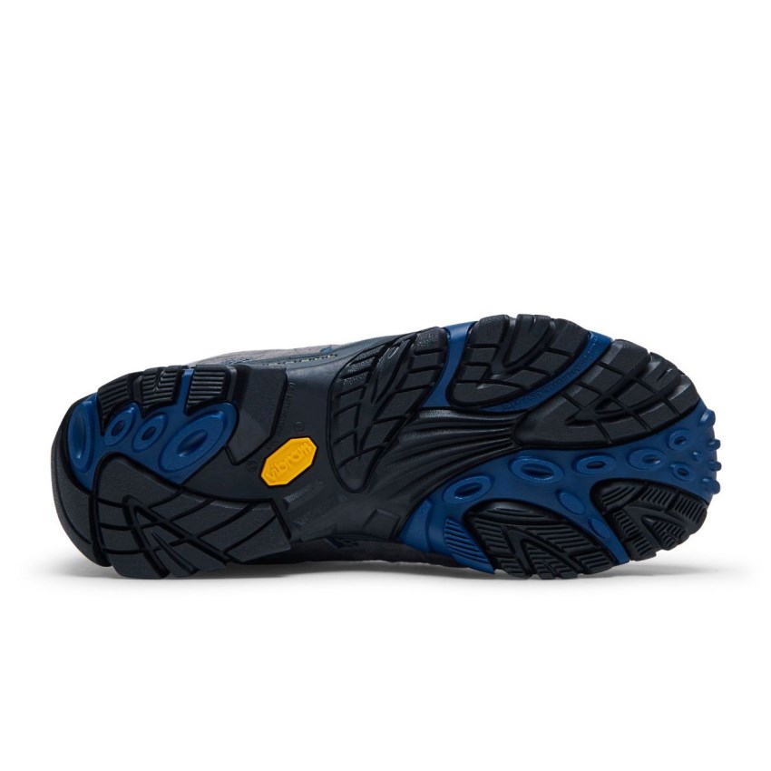 Chaussures Randonnée Merrell Moab 2 Mid Ventilator Grise/Bleu Homme | D.P.RGBS